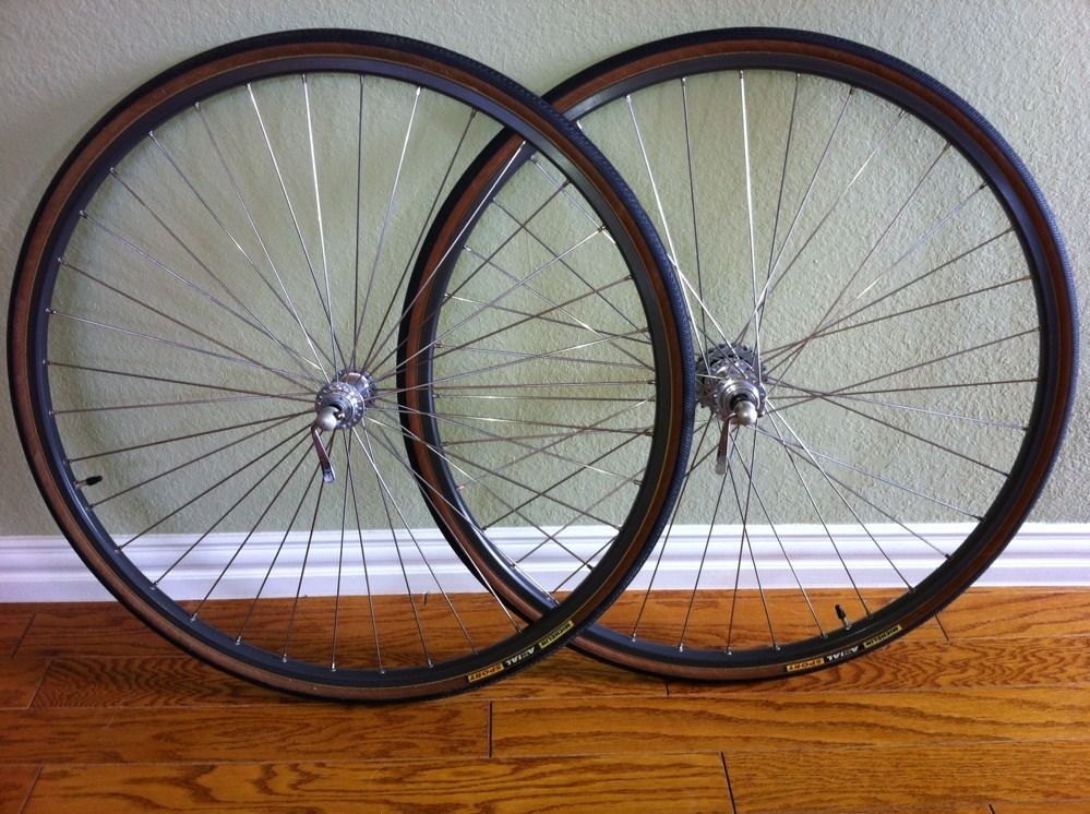  500 Hubs Wheelset Wheels Road 700c Rims Suntour Freewheel 6 Speed