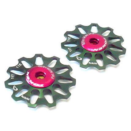 Gobike88 Token TK1711 Rear Derailleur Jockey Wheel Pulley 11T Green