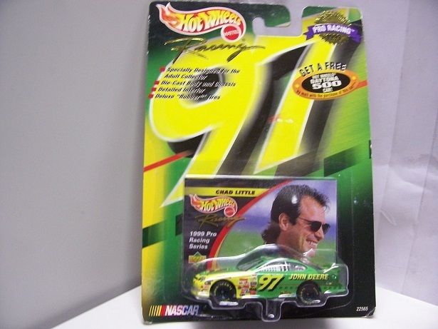 Die Cast HOT WHEELS 1/64 scale 1999 Nascar #97 Chad Little JOHN DEERE