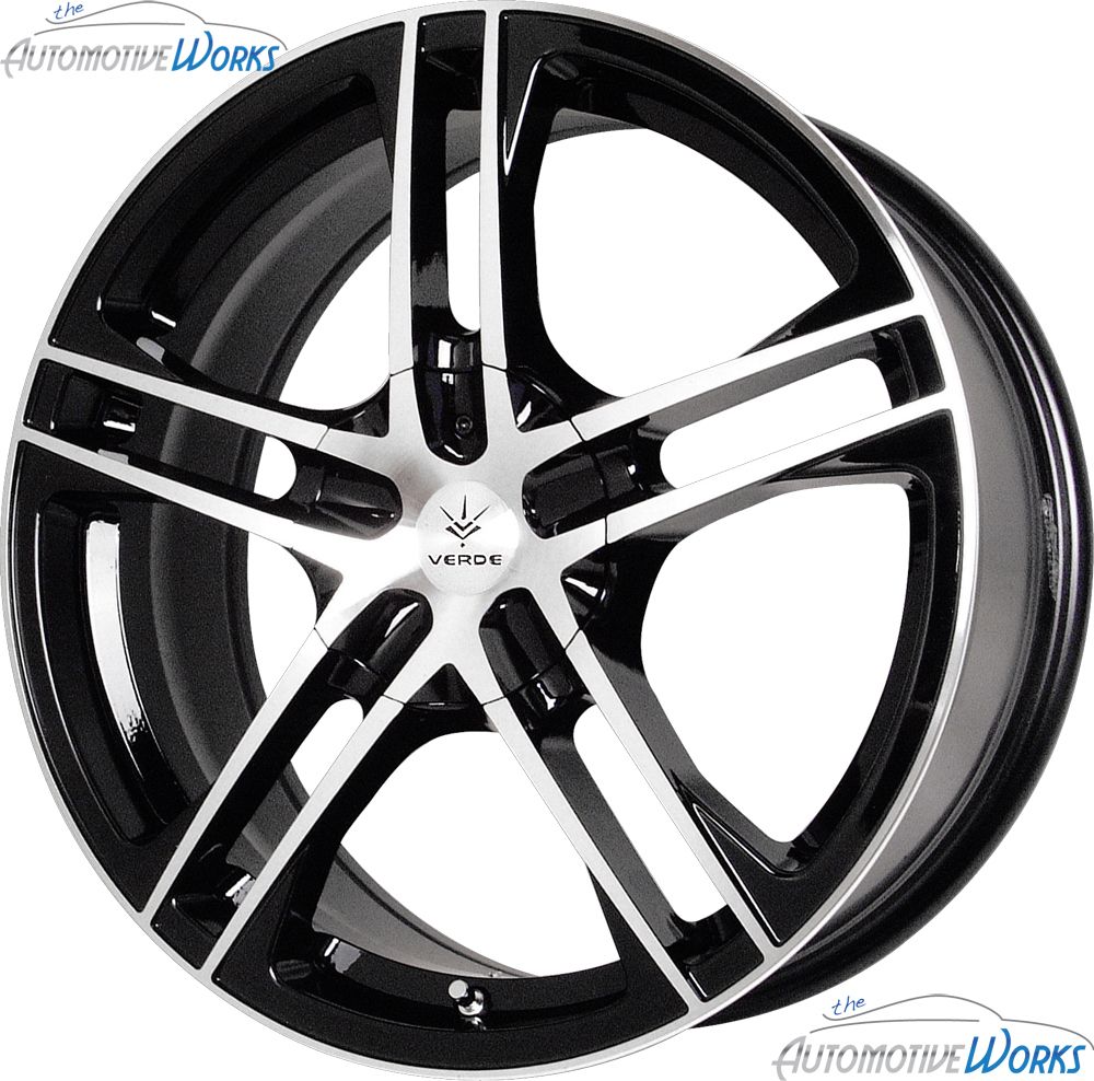 15x7 Verde Protocol 5x115 5x100 +40mm Gloss Black Wheels Rims Inch 15