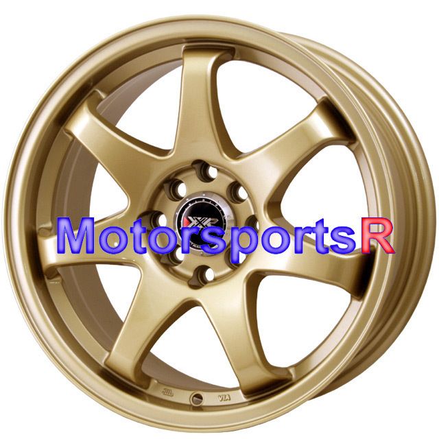 XXR 522 Gold Concave Wheels Rims 06 11 12 Honda Fit 93 94 97 Accord EX