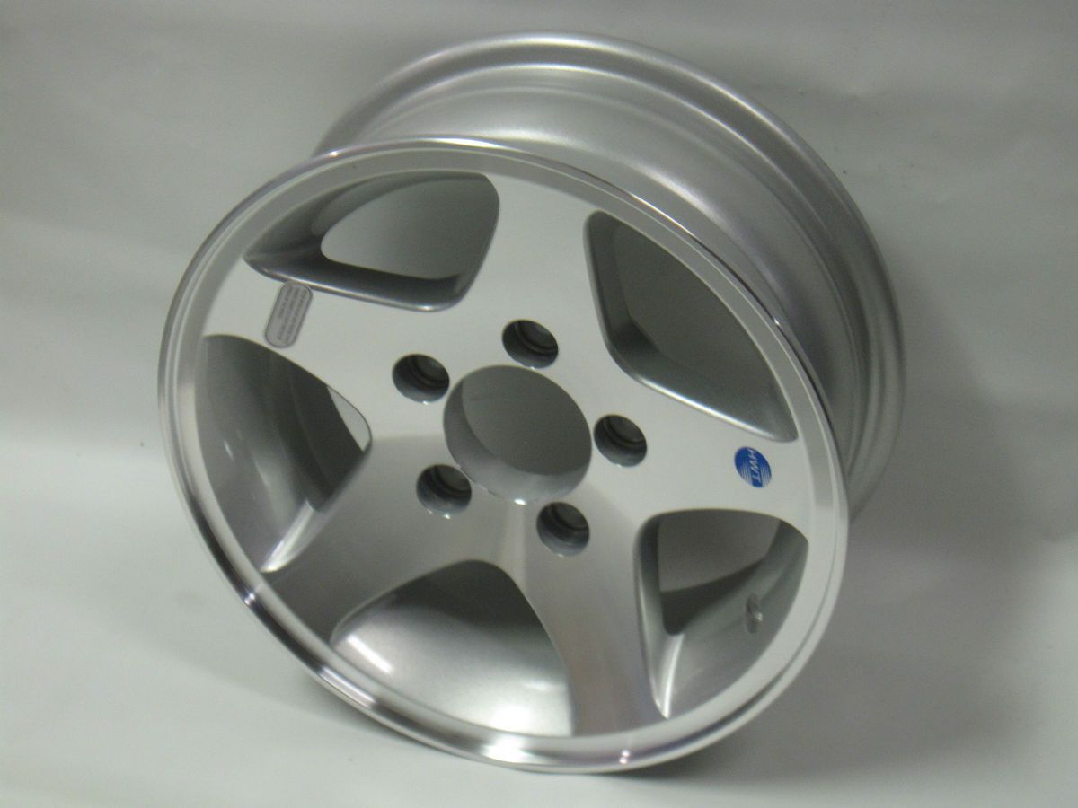 04 15 Aluminum Trailer Wheel 15x6 5x4 5 Bolt Boat camper RV