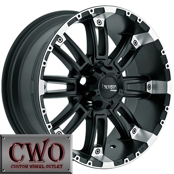 20 Black Crusher Wheels Rims 6x135 6 Lug Ford F150 Expedition Lincoln