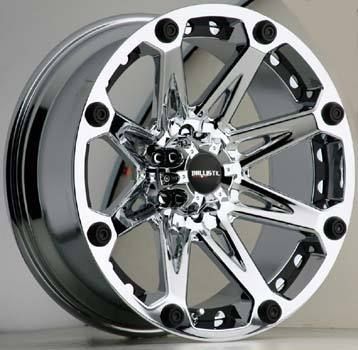 20x9 Ballistic Wheels 814 Jester 6x135 Et 12 Chrome 4 New Rims