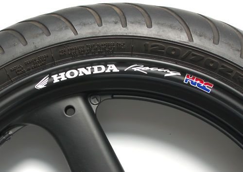 Honda Racing HRC Wheel Rim Decals Fireblade CBR VFR VTR