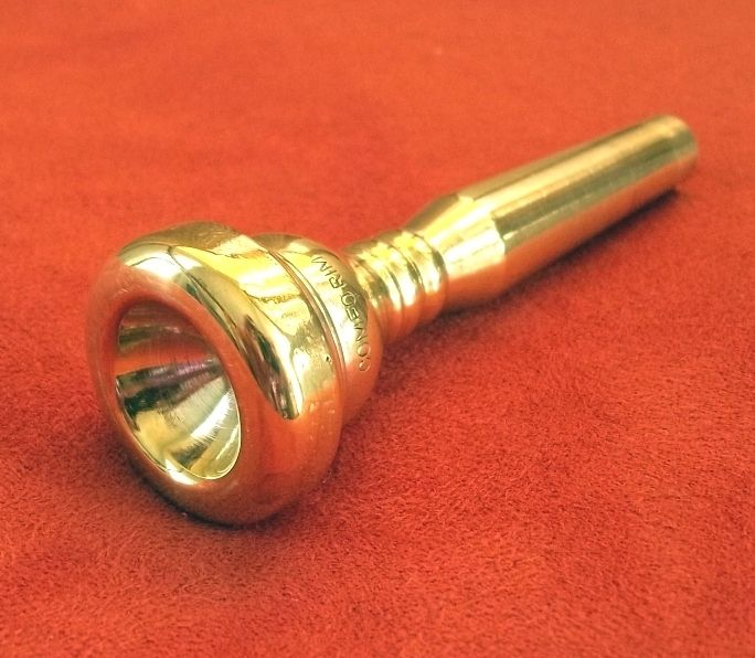 COMFORIM 14 Trumpet Mouthpiece   Raw Brass   Cushion Rim / Thick Shank