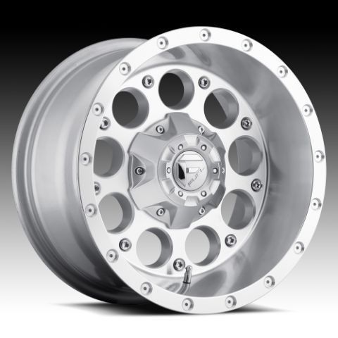 Revolver 18x9 0 Silver Machined Wheel Set Truck Rims Wheels