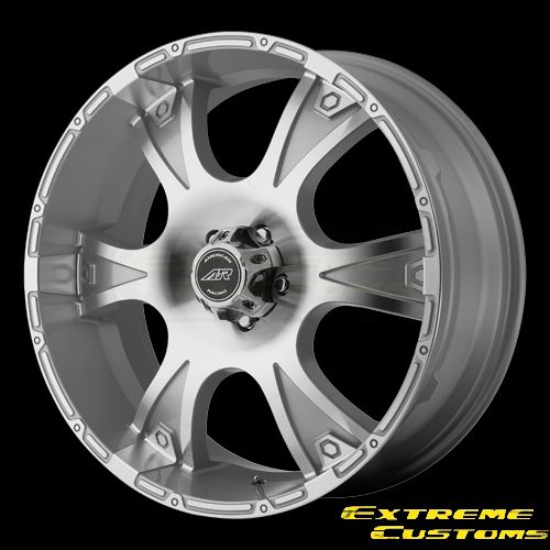 Racing AR889 Dagger Silver Mach 5 6 8 Lug Wheels Rims Free Lugs