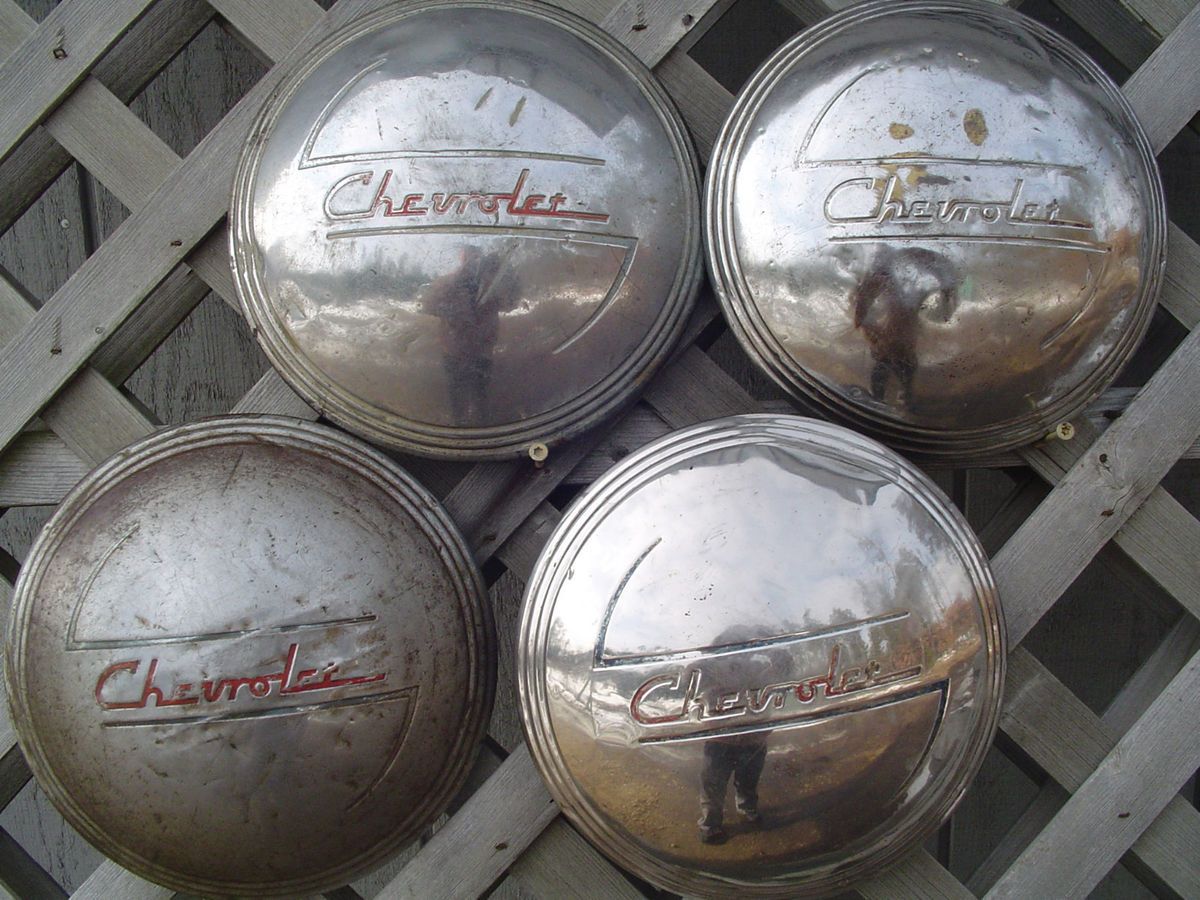 Hubcaps Wheel Covers Center Caps Chevy Poverty Antique Rims