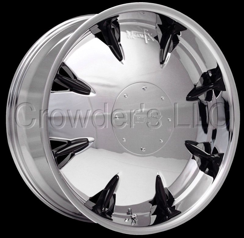 Metal FX Car Wheel Rim MFX5 Chrome Black 20 inch 5 Lug