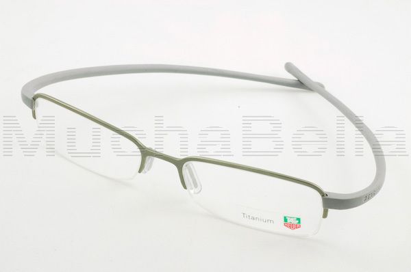 Eyeglass Frames TH 3205 002 Gray Titanium Half Rim New Mens