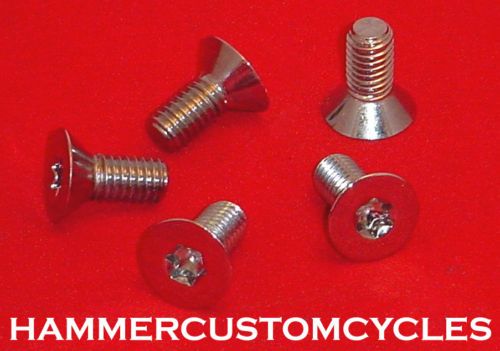 16x3 4 Torx Flathead Chrome Bolts Harleys Tapered Head USA Made