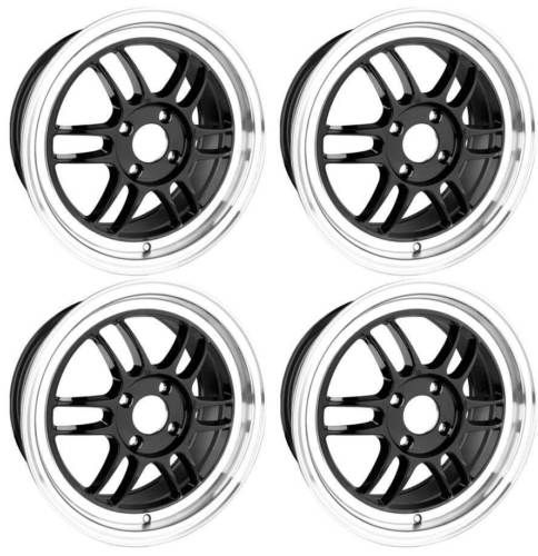 18 Drag DR21 4 Lugs 4x100 114 3 Gloss Black Universal