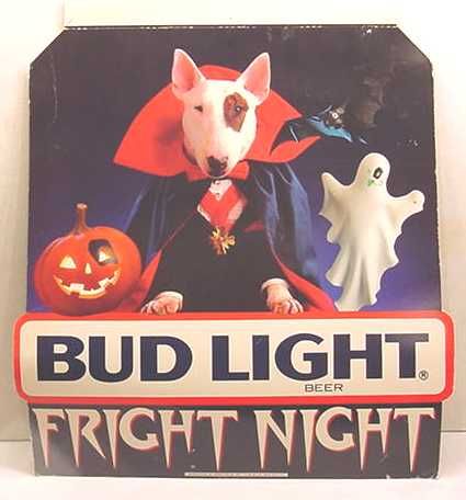 Spuds McKenzie Fright Night Display Ad