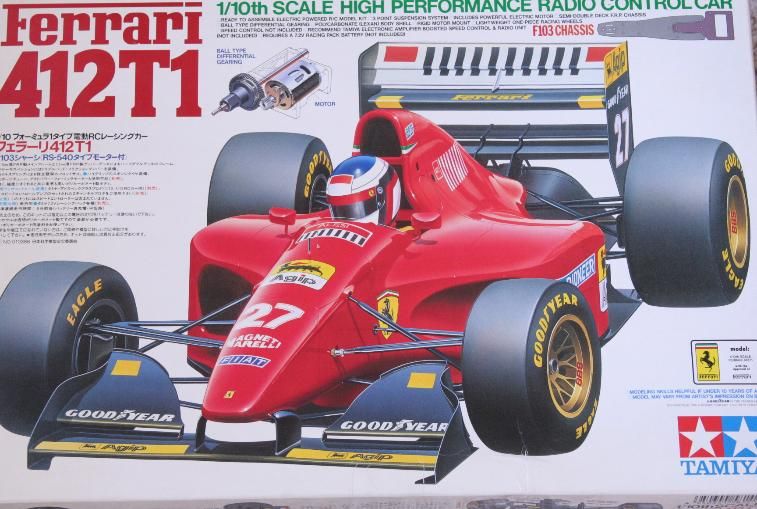 Tamiya 1 10 RC Ferrari 412T1 F1 Formula 1 58142